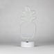 Неоновий світильник Ананас 30 см теплий білий LED нічник USB/AA Decoration Lamp 726207 фото 3