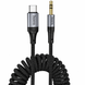 Аудіокабель Hoco UPA33B USB Type-C &ndash; 3.5 мм AUX Hi-Fi 1.5 м пружинний 788030 фото 1