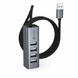 USB-хаб Veron H4A 4-в-1 USB 2.0, USB-A на 4&times;USB-A, 480 Мбит/с, кабель 1 м 791050 фото 1