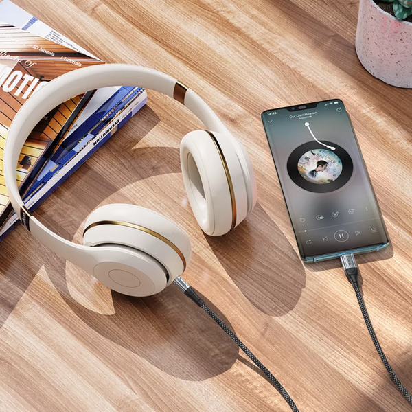 Кабель Hoco UPA26 Type-C &rarr; 3.5 мм AUX 1м | аудио кабель USB-C mini jack 777064 фото