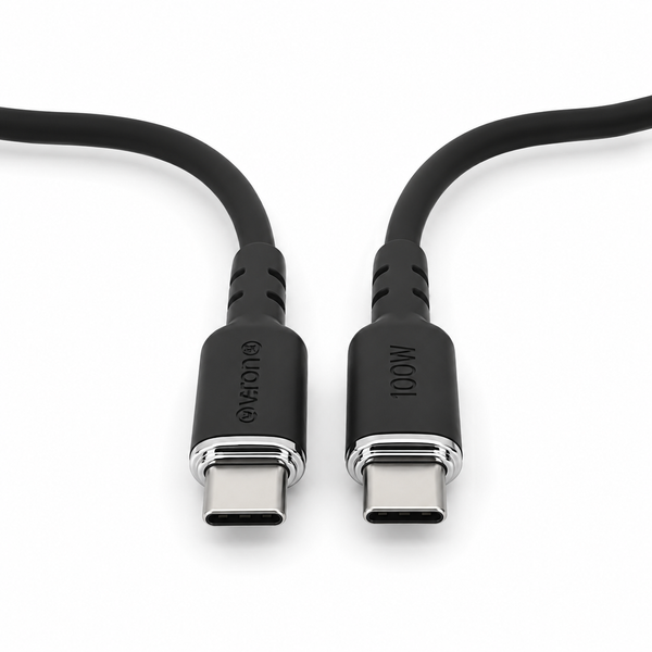 Кабель Veron CC07 USB-C to USB-C 100W PD 2м | Силиконовый кабель быстрой зарядки 775052 фото