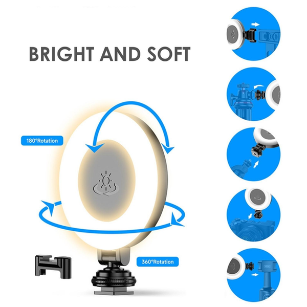Накамерный LED видеосвет D07 48 LED с аккумулятором 400mAh для фото видео 778477 фото