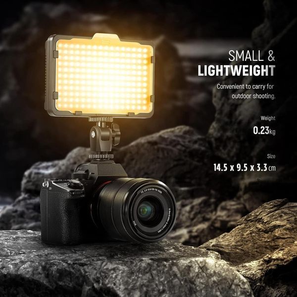 Відеосвітло Tolifo PT176S 176 LED 11W накамерне світло для фото відеозйомки 779214 фото