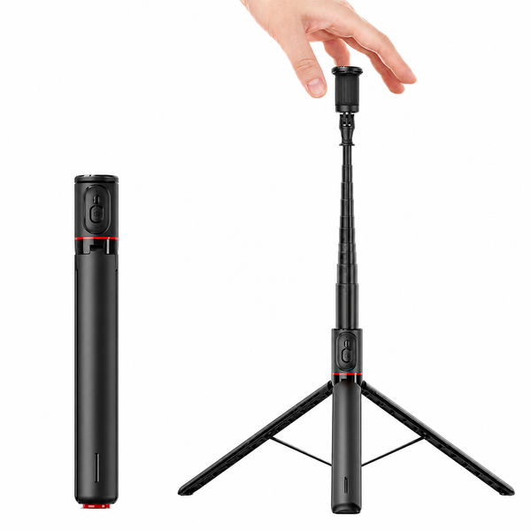 Монопод-штатив TT01 Multifunction 1770 мм с Bluetooth-пультом, магнитным пультом и автоматическим штативом для iPhone Android 787755 фото