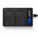 USB зарядное устройство для Sony NP-FM500H, NP-F970, NP-F750 | Двойная зарядка 4.2V / 8.4V NP-FM50 фото 1