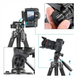 Штатив Neepho NP-8850 175 см алюминиевый | tripod для фотоаппарата, камеры и смартфона 777658 фото 4