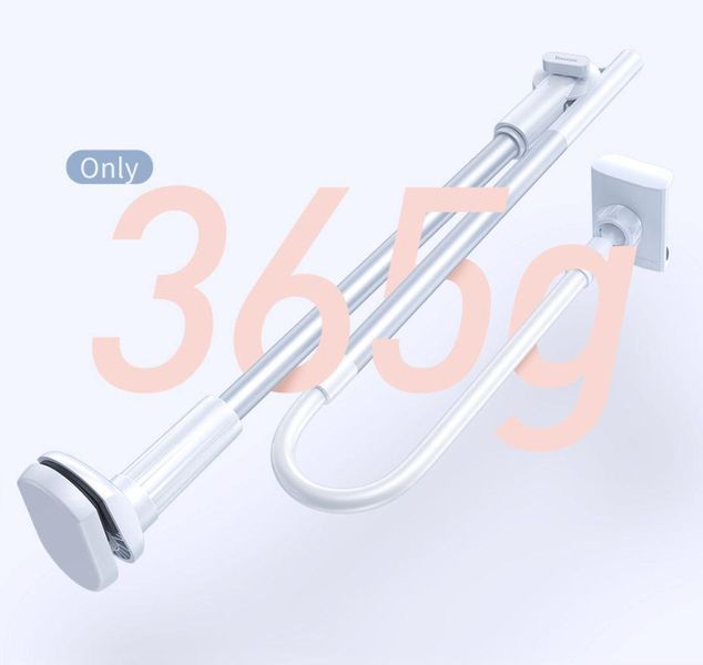 Гнучкий тримач для телефону Baseus Lazy Holder SULR-0 з прищіпкою 360&deg; White 770907 фото