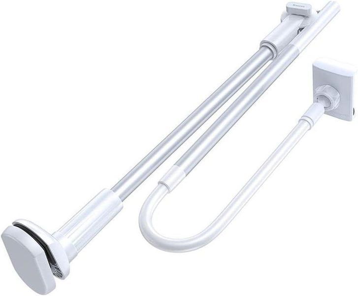 Гнучкий тримач для телефону Baseus Lazy Holder SULR-0 з прищіпкою 360&deg; White 770907 фото