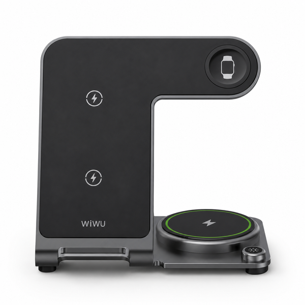 WiWU WI-W005 3 в 1 15W &mdash; бездротова зарядна станція для iPhone, Apple Watch та AirPods 776721 фото