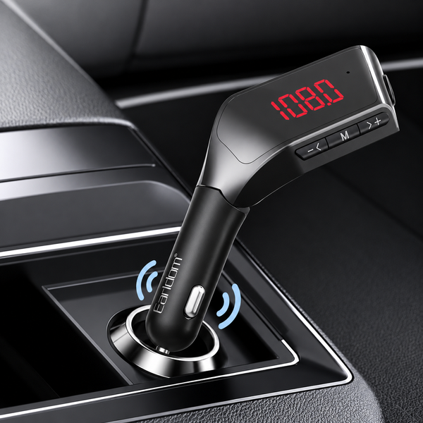 Автомобільний MP3-плеєр і зарядний пристрій Earldom ET-M111 Bluetooth 5.3 AUX Micro-SD TF 2 USB 786272 фото