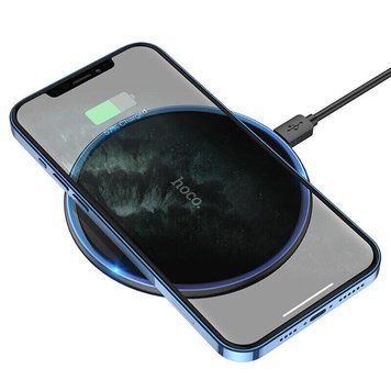 Бездротова зарядка Hoco CW6 Pro 15W Qi Fast Charge Type-C для iPhone, Samsung, Xiaomi, Huawei 774204 фото