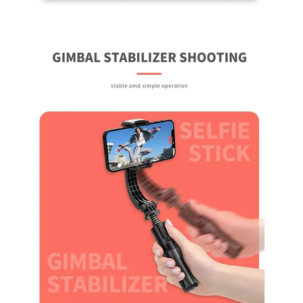 Стабилизатор для телефона Gimbal L08 Mini | Штатив-селфи палка с Bluetooth пультом 778525 фото