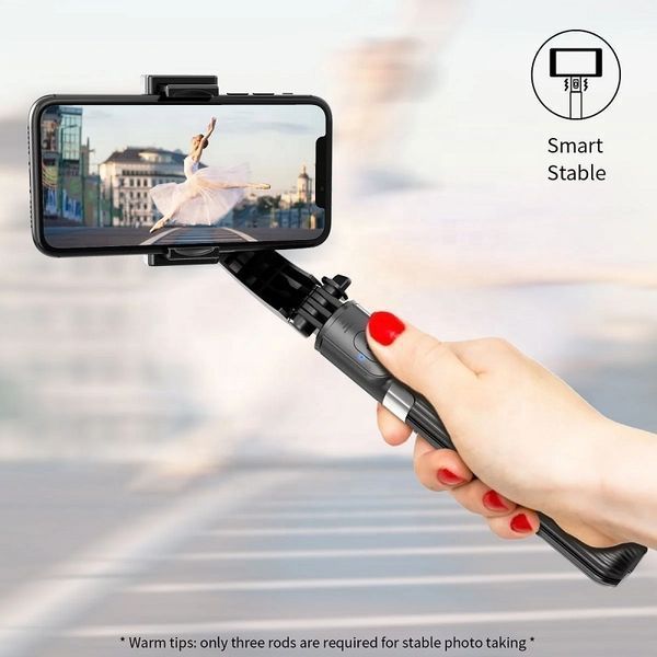 Стабилизатор для телефона Gimbal L08 Mini | Штатив-селфи палка с Bluetooth пультом 778525 фото
