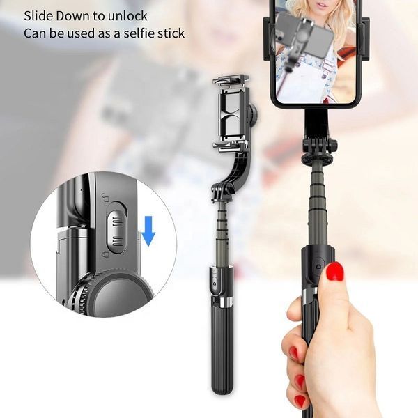 Стабилизатор для телефона Gimbal L08 Mini | Штатив-селфи палка с Bluetooth пультом 778525 фото