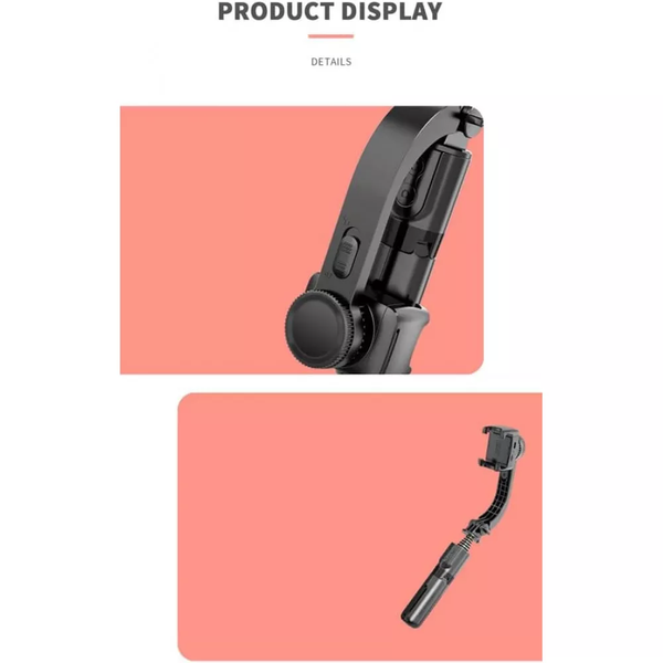 Стабилизатор для телефона Gimbal L08 Mini | Штатив-селфи палка с Bluetooth пультом 778525 фото