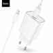 Зарядное устройство Hoco C143A 20W PD3.0 USB-C с кабелем Lightning 1 м быстрая зарядка 786633 фото 3