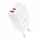 Мережевий зарядний пристрій Earldom ES-EU32 38W USB-A + USB-C з кабелем Type-C 1 м 791140 фото 1