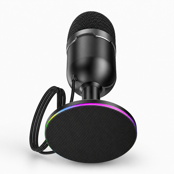 Мікрофон Hoco L25 Bright USB настільний, 360&deg; всеспрямований, RGB-підсвічування, USB-A 790021 фото